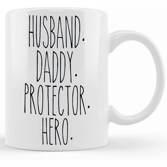 Dad Gift, Husband Daddy Protector Hero, New Dad Mug, New Dad Gift, Gift For Dad, Gift For Husband Gift, Daddy Mug, Daddy Gift, Gift For Dad, Ceramic Novelty Coffee Mugs 11oz, 15oz Mug, T