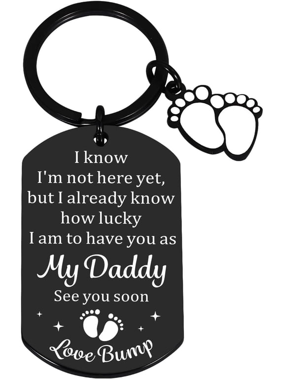 Dad to Be Gifts for 1st Time Dad, New Dads Gift First Time, Gender Reveal Ideas, Pregnancy Announcement for Husband, Father to Be Keychain, Daddy Essential,New Dads Christmas First Father's Day Gift