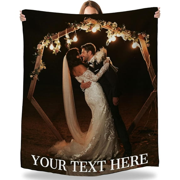 Dad Gifts Blanket Custom Blanket with Photos Text Personalized Best Dad Ever Pictures Collage Throw Blanket Customized Father's Day Birthday Gifts for Dad Father Papa
