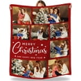 thumbnail image 1 of Dad Gifts Blanket Custom Blanket with Photos Text Personalized Best Dad Ever Pictures Collage Throw Blanket Customized Father's Day Birthday Gifts for Dad Father Papa, 1 of 6