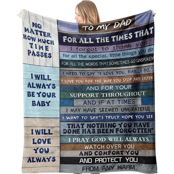 Dad Gifts Blanket, Gifts for Dad, Dad Birthday Gifts, Dad Gifts from Daughter, Dad Gifts from Son, Gifts for dad who Wants Nothing, Best Dad Gift Ideas, to My dad Blanket 60x50in