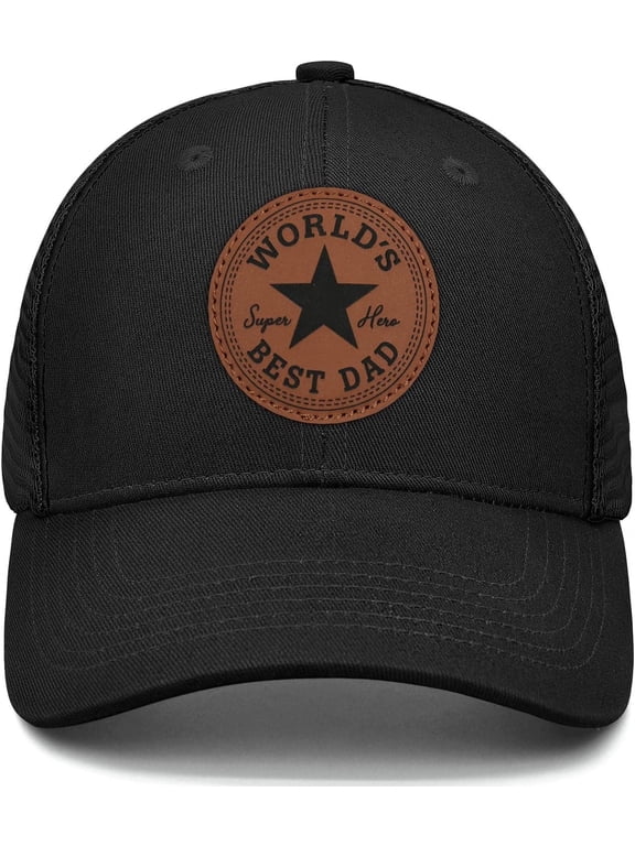 Dad Gifts Dad Hat for Men Fathers Day Birthday Gifts from Daughter Son Black Trucker Hat