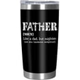thumbnail image 1 of Dad Gifts from Daughter, Son - Father''s Day, Christmas, Birthday Gifts for Dad, Father, Dad Gifts for Men, New Dad Gifts for Father, Husband Gifts from Wife - 20 oz Stainless Steel Tumbler, 1 of 6