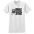 thumbnail image 1 of Dad Gifts From Daughter Best Truckin' Dad Ever Short Sleeve T-Shirt X-Large White, 1 of 3