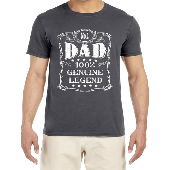 Dad Gifts Funny Shirts Fathers Day T-shirt Mens Graphic Tees Short Sleeve Gray