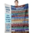 thumbnail image 1 of Dad Gifts, Gifts for Dad, Dad Birthday Gifts Ideas from Daughter/Son, Dad Gifts from Daughter or Son, Birthday Gifts for Dad, Gifts for Dad Who Wants Nothing, Best Dad Ever Gifts, Blanket 60X50in, 1 of 6