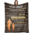 thumbnail image 1 of Dad Gifts from Son, Dad Birthday Gift from Son Blankets 60"x50", Birthday Gifts for Dad from Son, Gifts for Dad from Sons, Gifts to Dad from Son, Best Son to Dad Gift, to My Dad Throw Blankets, 1 of 6