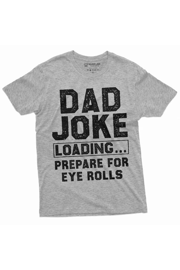 Dad Gifts for Christmas Funny Dad joke eye rolls Tee shirt Men's Father's day papa daddy tee shirt (Small Grey)