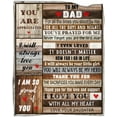 thumbnail image 1 of Dad Gifts from Daughter, Birthday Gifts for Dad Blanket 50''x60 from Daughter Blanket Christmas Soft Cozy Flannel Throw Blanket Happy Birthday Dad, 1 of 5