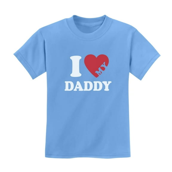 Dad Gifts from Daughter Son Fathers Day I Love My Daddy Papa Kids Shirts Medium California Blue