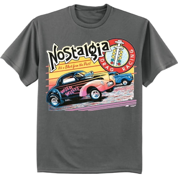 Dad Grandpa Gifts 50's Drag Racing Car T-shirt Mens Graphic Tee