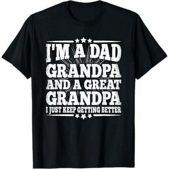 Dad Grandpa Great Grandpa Grandfather Vintage Fathers Day T-Shirt