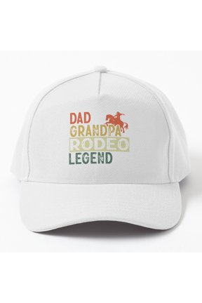Dad Grandpa Rodeo Legend Baseball Hat, Grandparents Day Western Family, Classic Gift Cap