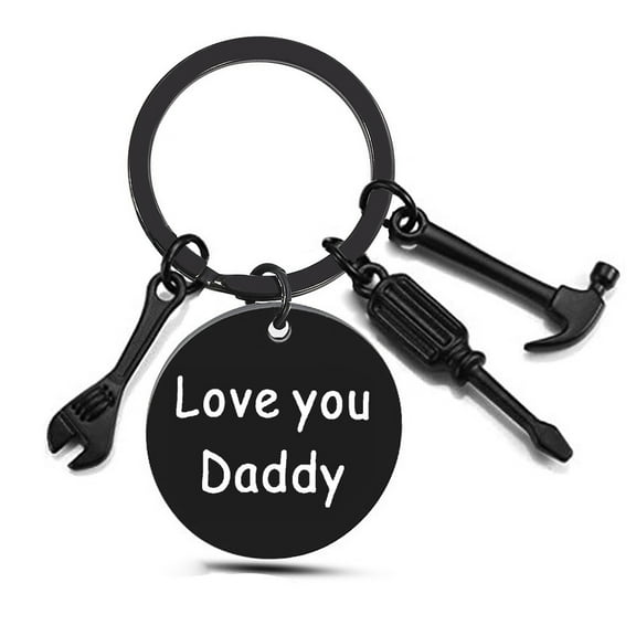 Dad Grandpa Uncle Keychains Dad Grandpa Gifts Birthday Keychain for Father Men's Keyrings Gift