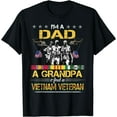 thumbnail image 1 of Dad Grandpa Vietnam Veteran Vintage Shirt Military Men's T-Shirt, 1 of 3
