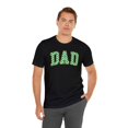 thumbnail image 1 of Dad Green Checkered Short Sleeve Tee, Father's Day Gifts, Men T-shirts, 1 of 4