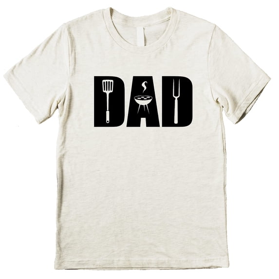 Dad Grilling Shirts for Men for Dad Gift and Father's Day T-Shirt Natural Heather Shirt Adult Medium