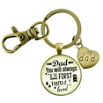 thumbnail image 1 of Dad Gutsy Goodness Bronze Metal Keychain Sentimental You Will Always Be The First Man I Loved Father Adult Male Gift, 1 of 8