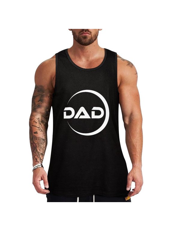 Dad HD Print Men's Muscle T-Shirt, Sleeveless, Muscle Tank Tee Top 2XL