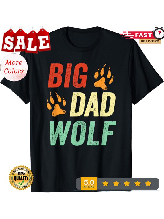 Dad Halloween Daddy Halloween Costume Big Dad Wolf Unisex T-Shirt