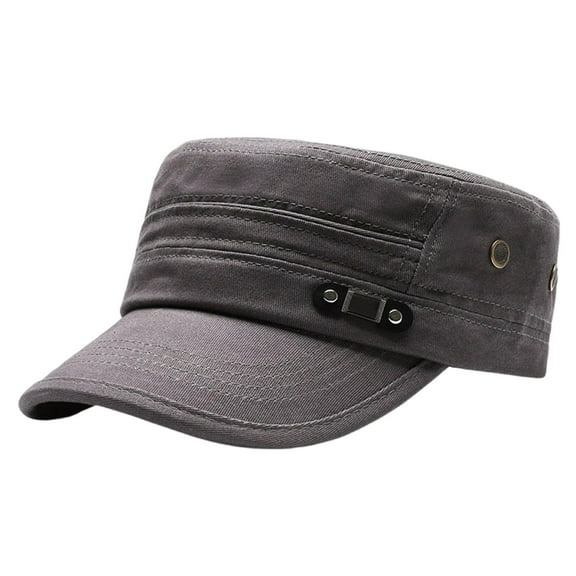 Dad Hat for Men - Plain Baseball Cap with Adjustable Snapback Closure Men's Cot Ton Flat Cap / All Season Outdoor Fishing And Travel Hat