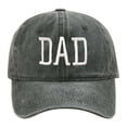 thumbnail image 1 of Dad Hat for Men, Washed Embroidered Cotton Baseball Cap, Pigment Dyed Distressed Cap for Father's Day Gift Under $5 Green by Fnhpitd, 1 of 3