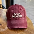 thumbnail image 1 of Dad Hat for Men Women AURORADY American Camouflage Baseball Hat Big Head Circumference Small Cowboy Cap, Wine One Size Baseball Caps, 1 of 3