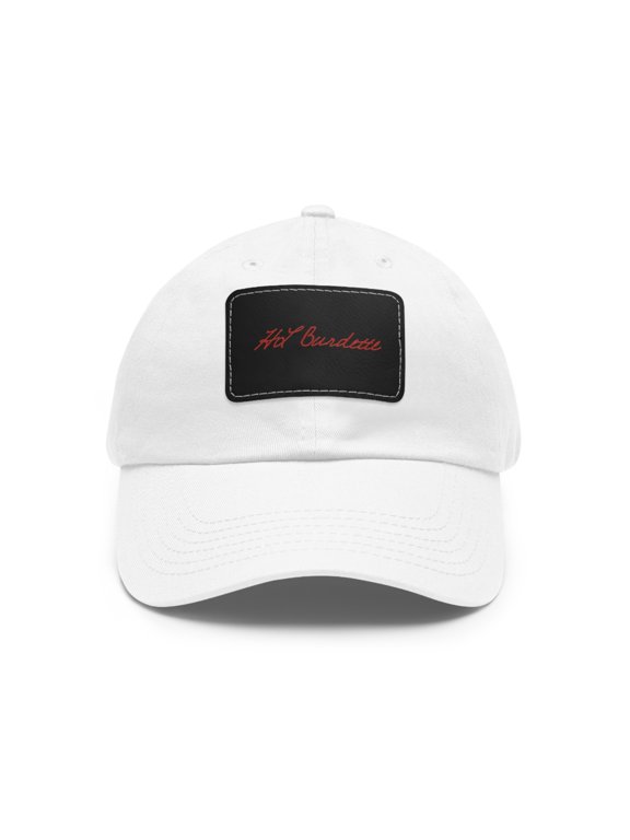 Dad Hat with Leather Patch (Rectangle)