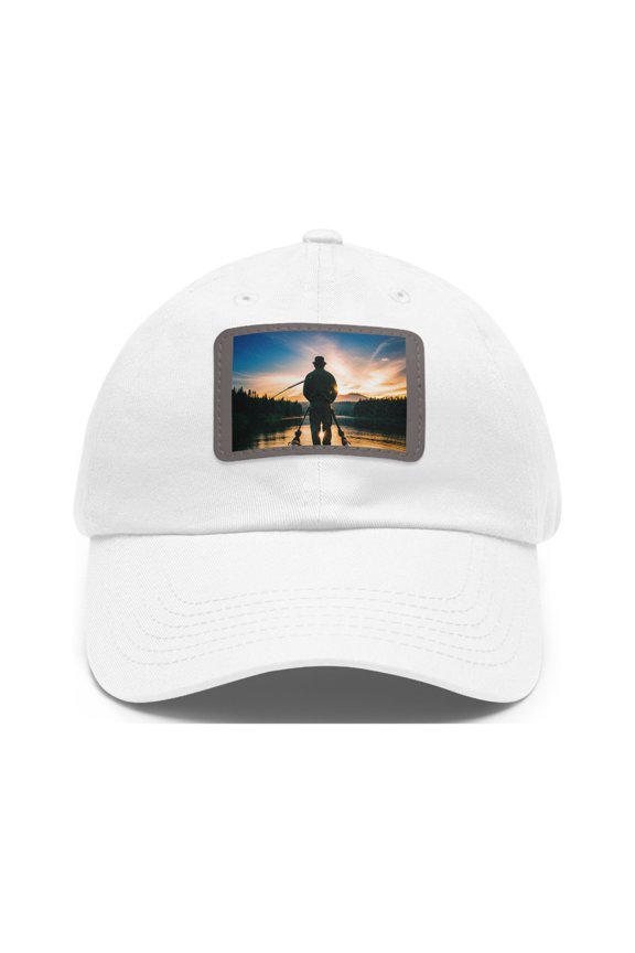 Dad Hat with Leather Patch (Rectangle)