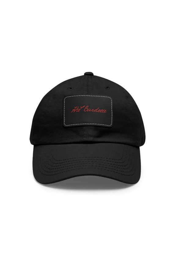 Dad Hat with Leather Patch (Rectangle)