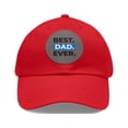 thumbnail image 1 of Dad Hat with Leather Patch (Round), 1 of 5