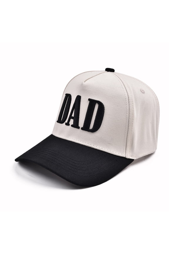 Dad Hats for Men,Embroidered Adjustable Vintage Two Tone Baseball Cap,New Parents Gifts, New Dad Gifts for Husband, Father Day Birthday Gifts for Dad Beige Black One Size