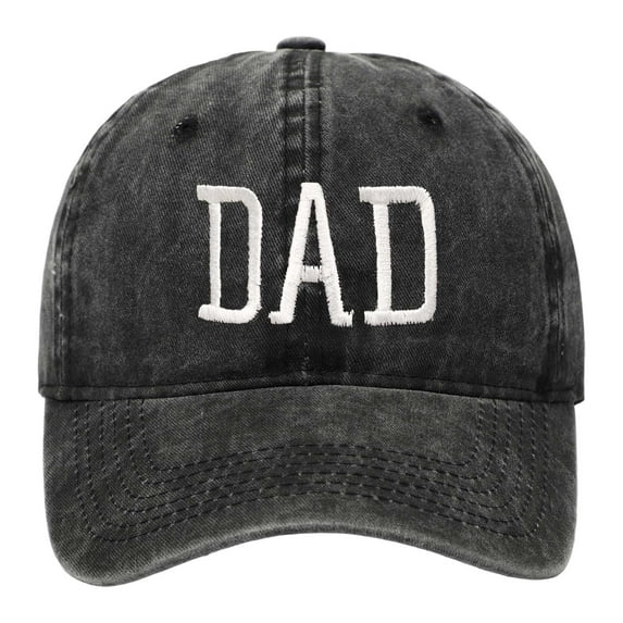 Dad Hats for Men! Yigetop Dad 2025 Promoted To Dad 2025 Daddy Established 2025 Hats for Men Aesthetic Washed Distressed Baseball Cap Cotton Cap Trucker Hat Black One Size