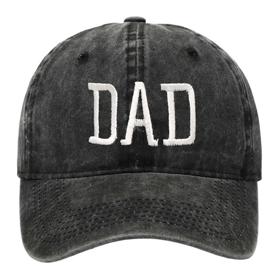 Dad Hats for Men! Yigetop Dad 2025 Promoted To Dad 2025 Daddy Established 2025 Hats for Men Aesthetic Washed Distressed Baseball Cap Cotton Cap Trucker Hat Black One Size