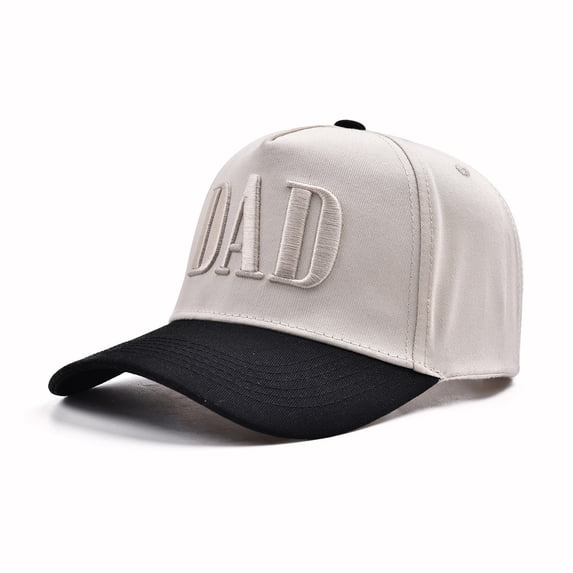 Dad Hats for Men, Vintage Two Tone Hat, New Dad Gifts for Husband, Fathers Day Birthday Gifts from Daughter Son Wife Beige One Size