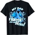 thumbnail image 1 of Dad Hero Light Blue Prostate Cancer Awareness T-Shirt, 1 of 4