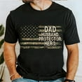 thumbnail image 1 of Dad Husband Protector Hero T-Shirt, Camo Hunting Dad Tee, Army Style Father’s Day Gift, Best Dad Ever Shirt, Camouflage Dad Graphic Tee, 1 of 5
