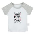 thumbnail image 1 of Dad And I Agree Mom Is The Best Funny T shirt For Baby, Newborn Babies T-shirts, Infant Tops, 0-24M Kids Graphic Tees Clothing (Short Gray Raglan T-shirt, 12-18 Months), 1 of 4