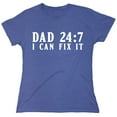 thumbnail image 1 of Dad I Can Fix It Sarcastic Humor Novelty Funny Women's Casual Tees, 1 of 3