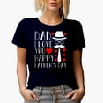thumbnail image 1 of Dad, I Love You, Happy Father's Day, Navy Blue T-Shirt, Medium, 1 of 5