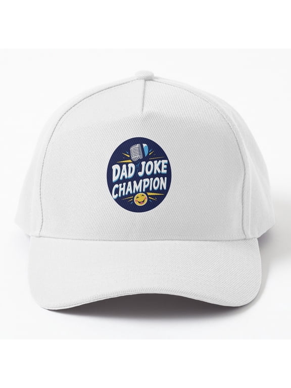 Dad Joke Champion Baseball Cap, Father's Day Pun Master Family Gift Hat, Family Celebration Style