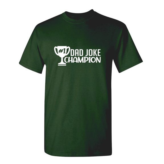 Dad Joke Champion Sarcastic Premium T Shirt Adult Humor Funny Saying Graphic Tee For Xmas Pre Birthday Anniversary Gift Hilarious Novelty Tshirt