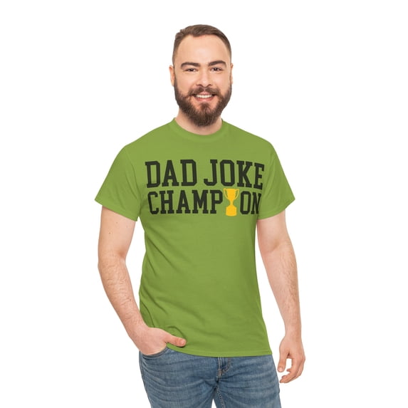 Dad Joke Champion Unisex Heavy Cotton Tee