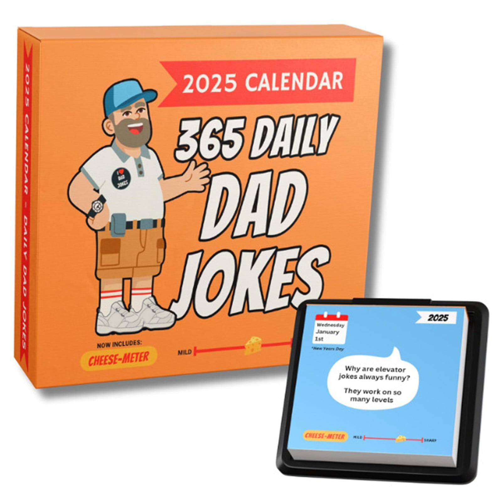 Dad Joke Desk Calendar 2025 Funny Gifts for Dad, Page a Day Desk