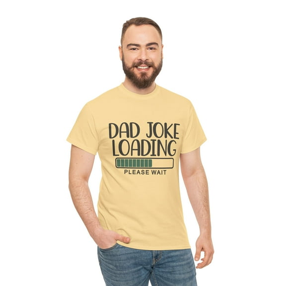 Dad Joke Downloading Unisex Heavy Cotton Tee