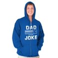 thumbnail image 1 of Dad Joke Loading Corny Father Humor Men's Big & Tall Graphic Zip Up Hoodie Brisco Brands 2X, 1 of 6