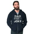 thumbnail image 1 of Dad Joke Loading Corny Father Humor Men's Big & Tall Graphic Zip Up Hoodie Brisco Brands 2X, 1 of 5