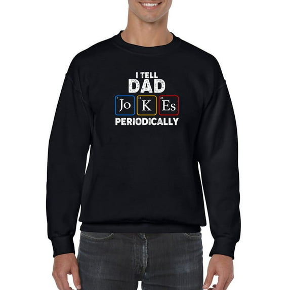 Dad Jokes Design Sweatshirt Men -GoatDeals Designs, Male x-Large