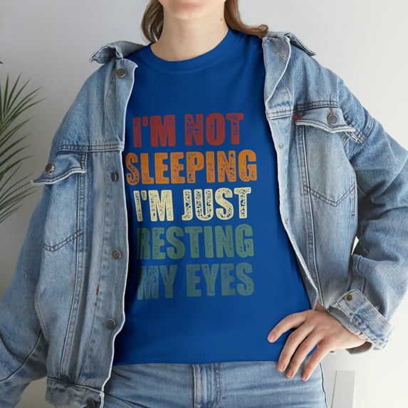 Dad Jokes I'm Not Sleeping I'm Just Resting My Eyes Dad TShirt