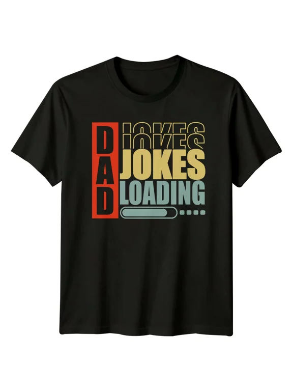 Dad Jokes Loading T-Shirt Funny Father's Day Tee